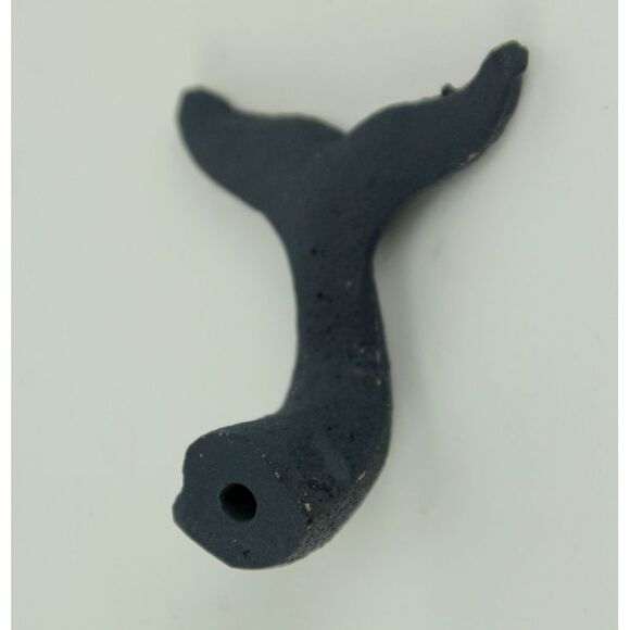 Navy Blue Cast Iron Whale Tail Drawer or Cabinet Door Pulls Set of 12 - Picture 8 of 9